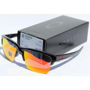 OAKLEY Thinlink POLARIZED Sunglasses Black Ink/Ruby Iridium NEW OO9316-12